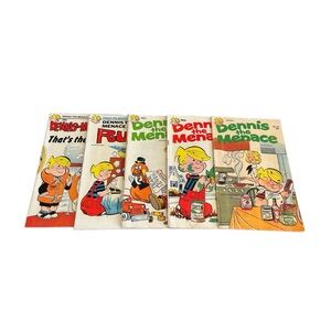 Dennis The Menace Comics Hank Ketcham Vintage 1970s Lot Of 5